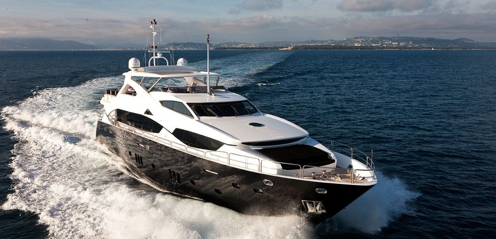 Black and White Charter Yacht