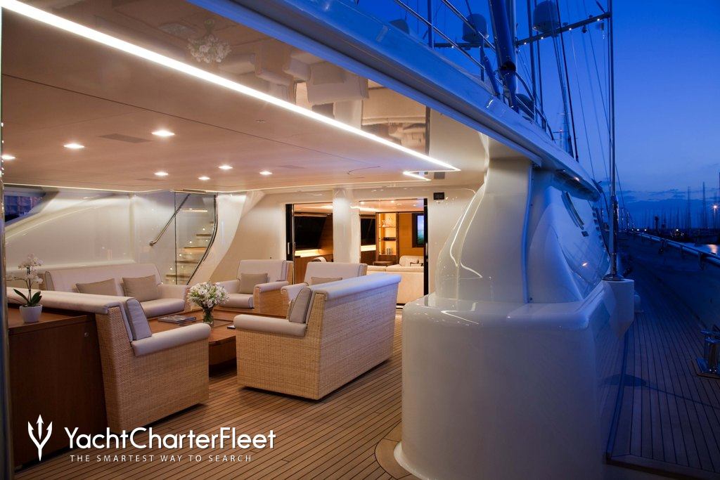 fidelis yacht charter price - perini navi luxury yacht charter