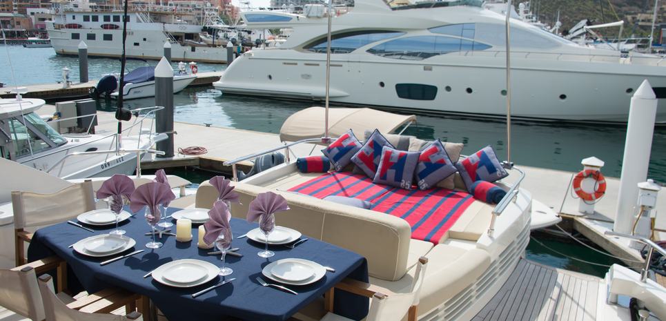 Grey Charter Yacht