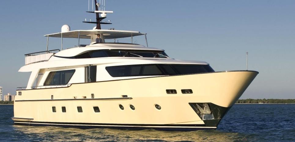 Retro Blue Charter Yacht