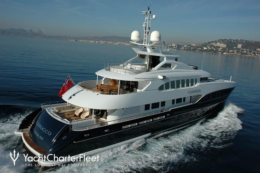 sirocco yacht charter cost