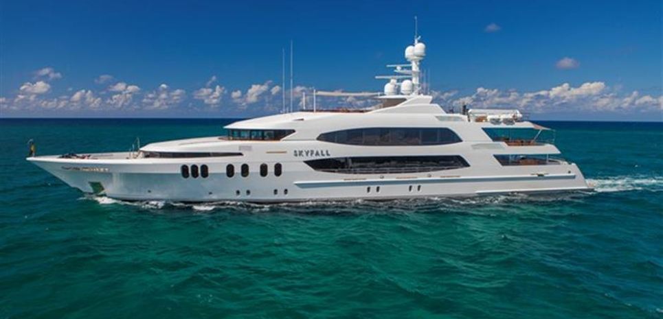 skyfall yacht charter price