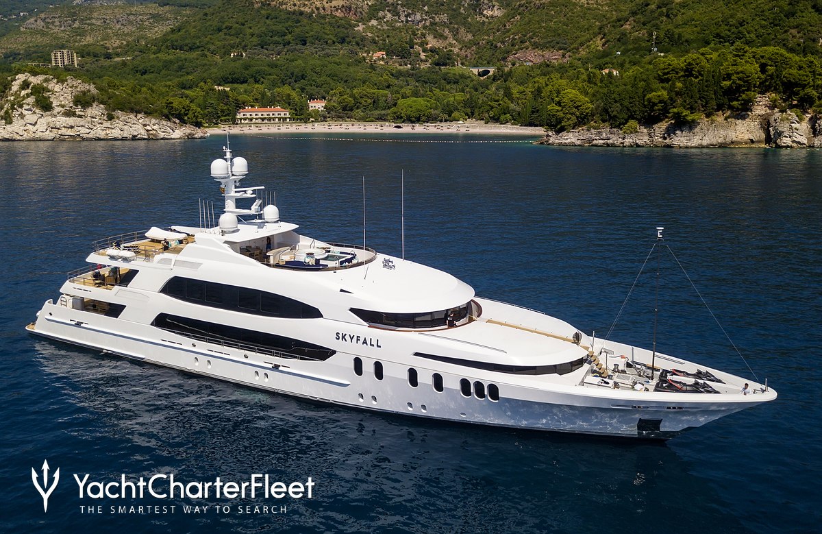 skyfall yacht charter price