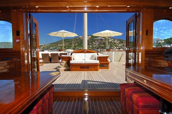 Charter Superyacht NERO in July with no Delivery Fees