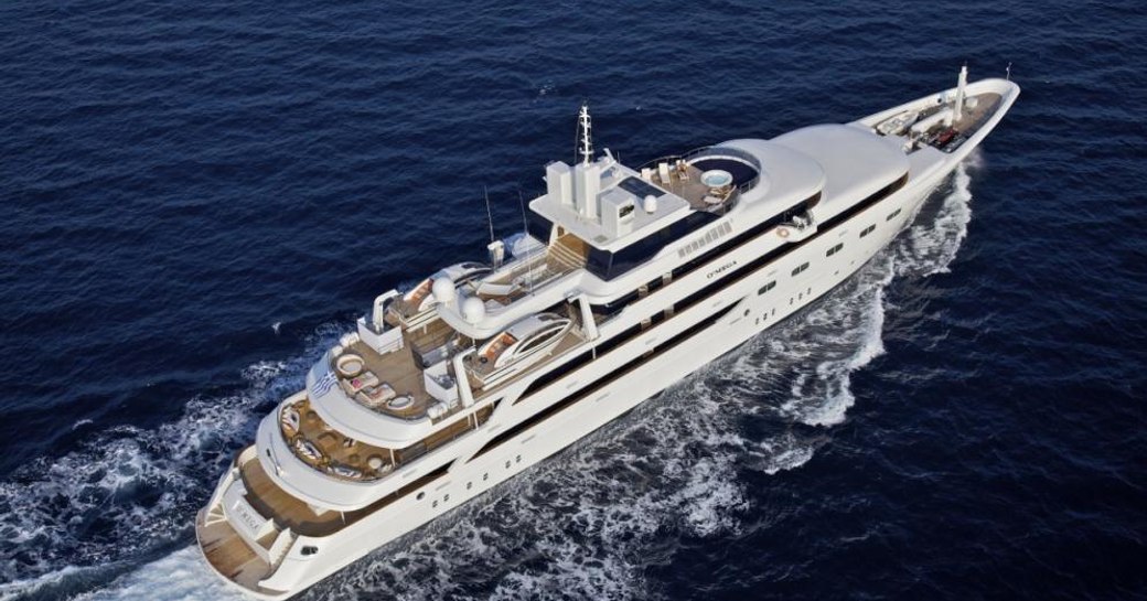 Superyacht O'MEGA underway