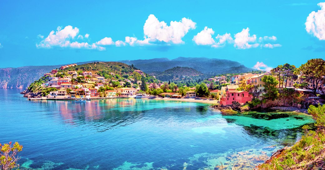 Tiny village of Assos in Kefalonia, Greece