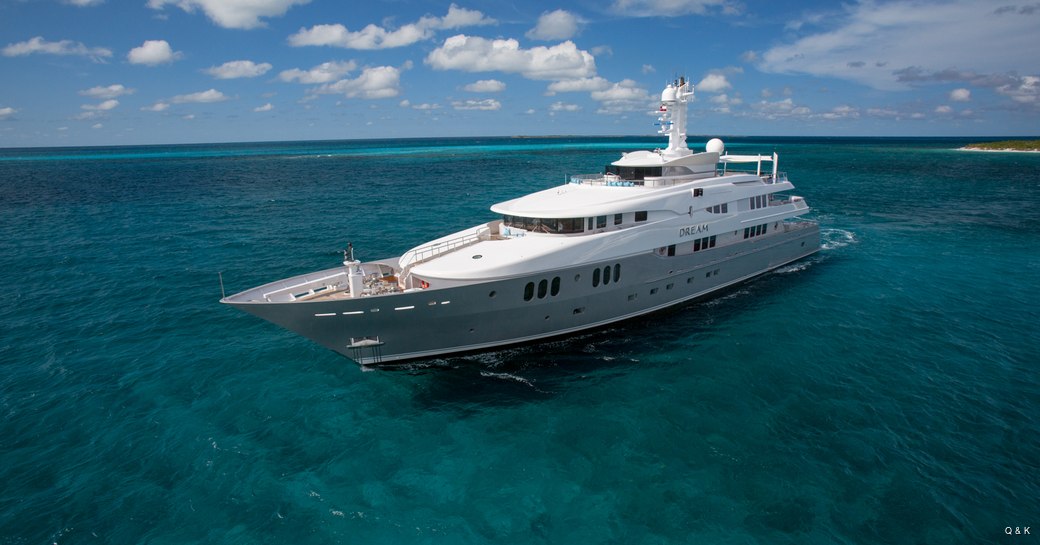 Superyacht DREAM at anchor