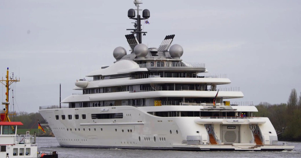 Lurssen mega yacht Project Blue