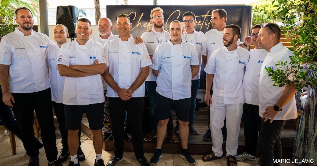 Group of superyacht charter chefs 