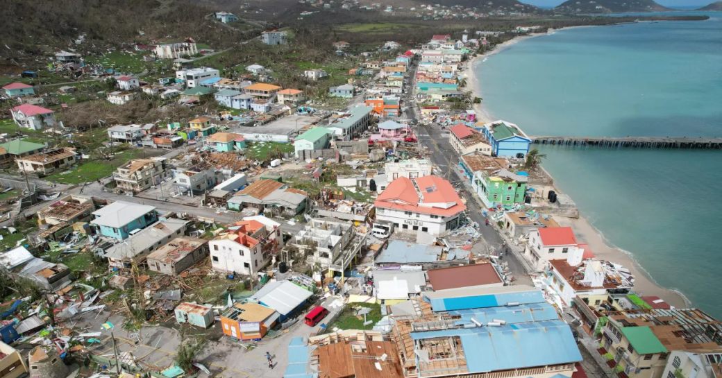 Carriacou houses devastated by hurricane