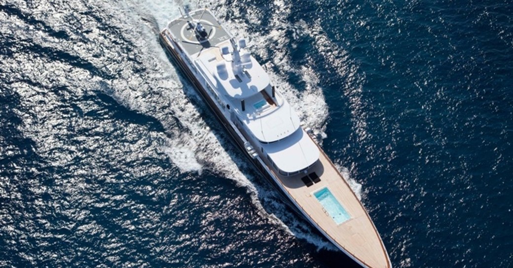 superyacht AIR available to charter in the Caribbean region