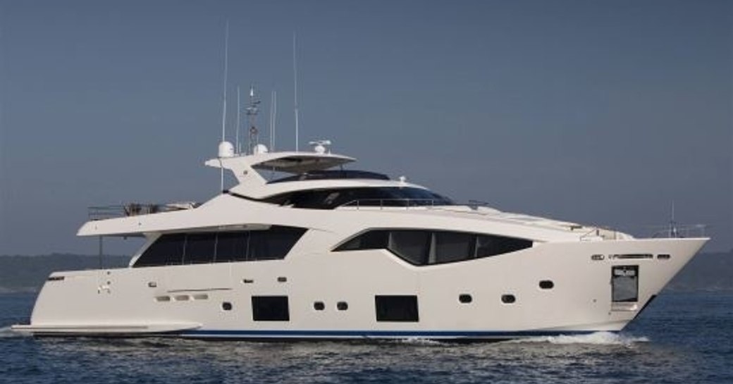 superyacht Alandrea when cruising on charter in the Caribbean