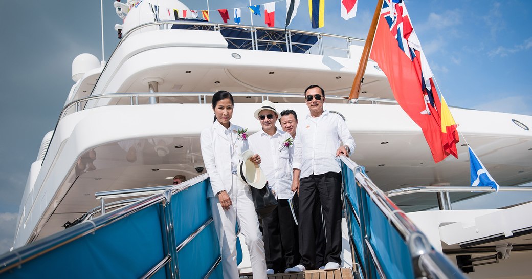 Thai government ministers launch the first edition of the Thailand Yacht Show