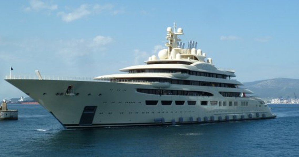 superyacht DILBAR in the Mediterranean