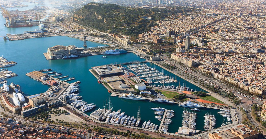 OneOcean Port Vell in Barcelona as seen from above