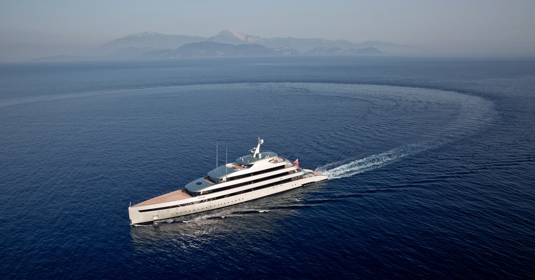 superyacht SAVANNAH cruising on charter in the Caribbean