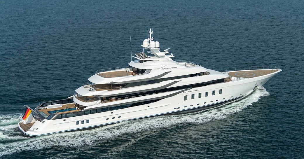 Superyacht MADSUMMER underway in the Mediterranean