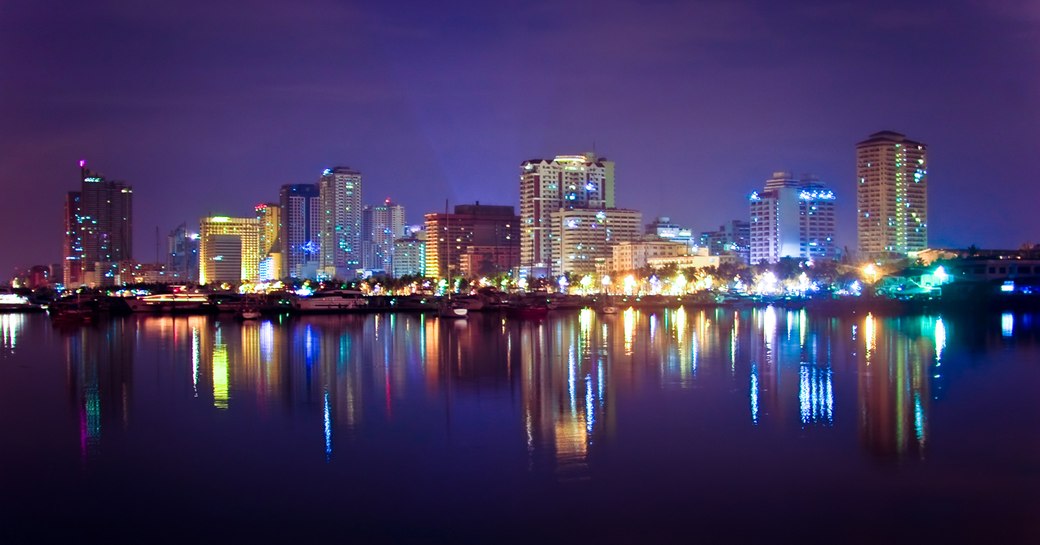 Skyline in the Philippines in Southeast Asia