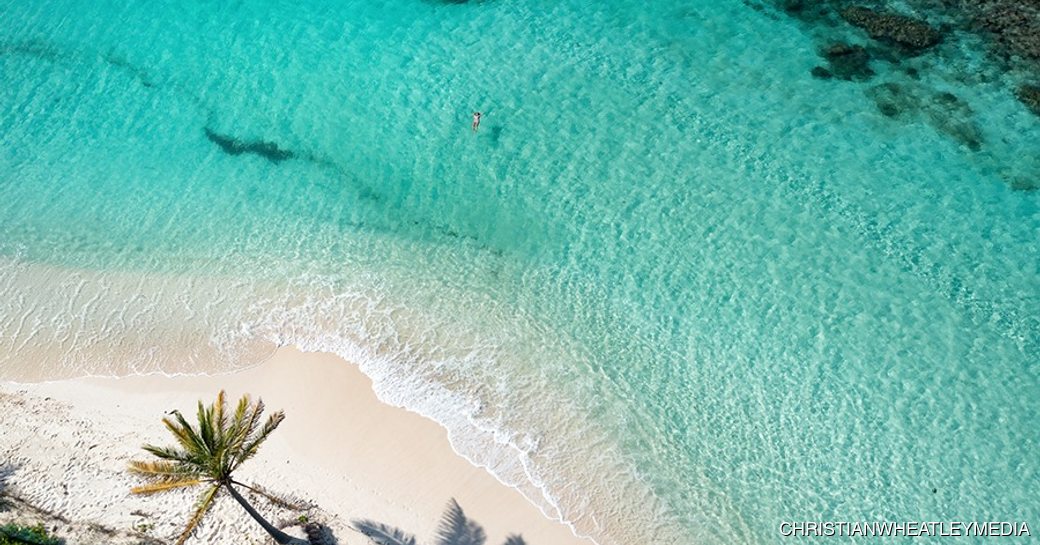 Shoal Bay Anguilla aerial view