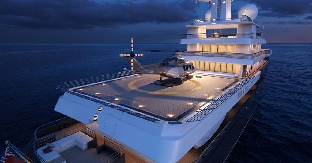 yacht with helicopter price