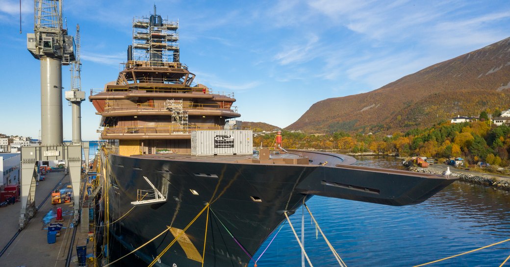 REV Ocean superyacht in construction