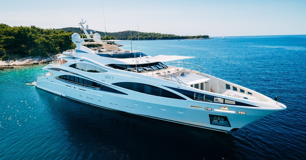 benietti superyacht africa i at anchor