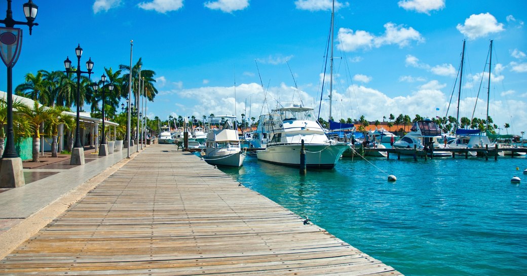 Yachts berthed in Cuba