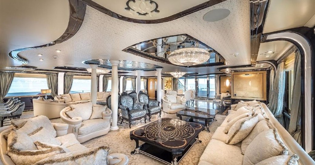 salon on superyacht elements