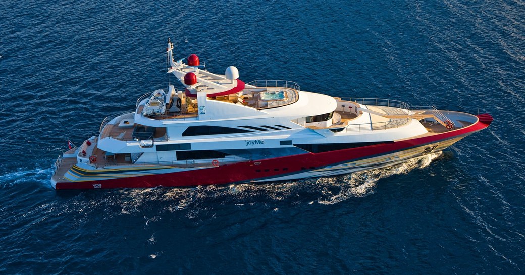 Superyacht JOYME underway