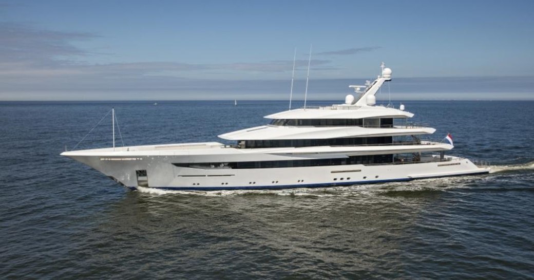 Feadship superyacht JOY underway