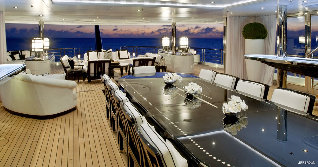 Winter garden on luxury yacht Phoenix 2