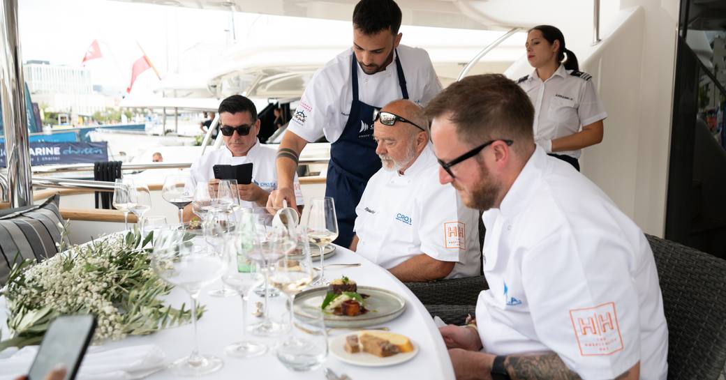 Competition judges at CROYA Charter Show