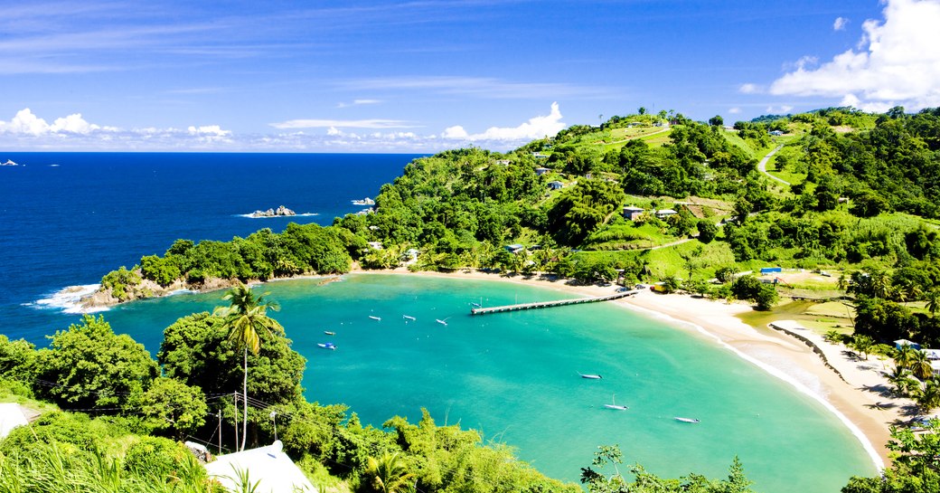 Tobago beach in the Caribbean