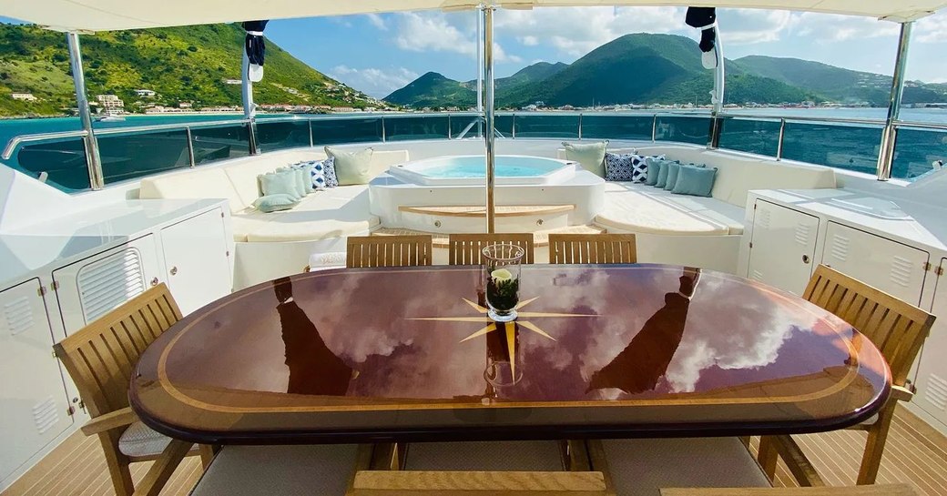 crewed charter superyacht in the virgin islands