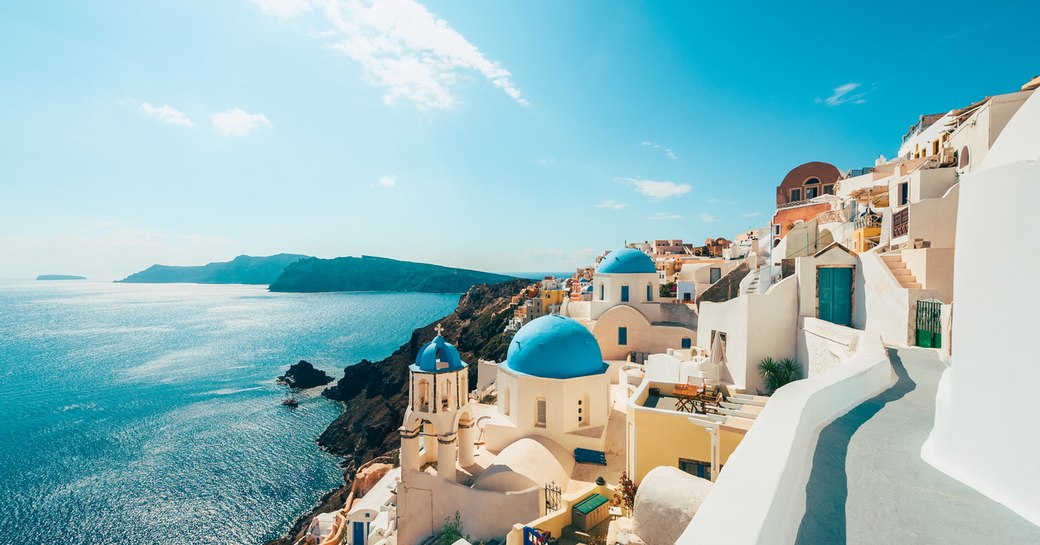 iconic town of santorini