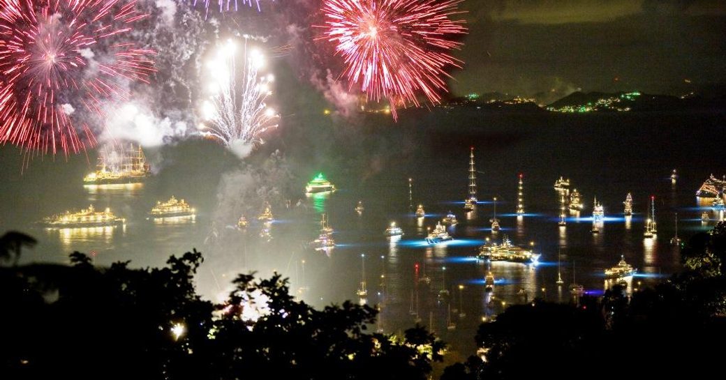 New Year's Eve in St Barts, Caribbean