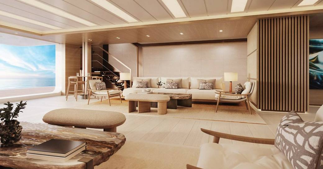 Superyacht charter REV OCEAN interiors rendering