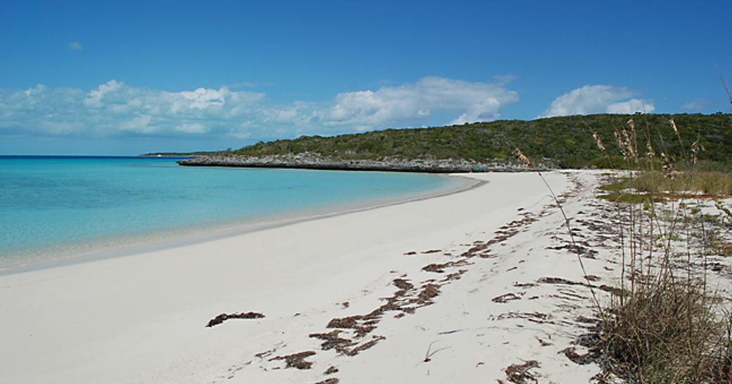 View of the curved shoreline on Cable Beach