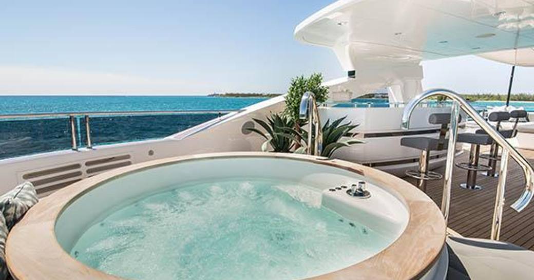 Sundeck Jacuzzi onboard MY TC