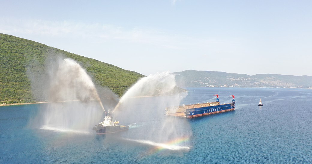 Adriatic 42 floating dock, Montenegro