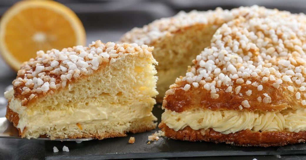 Tarte tropézienne, originating in St Tropez, can be sampled throughout France