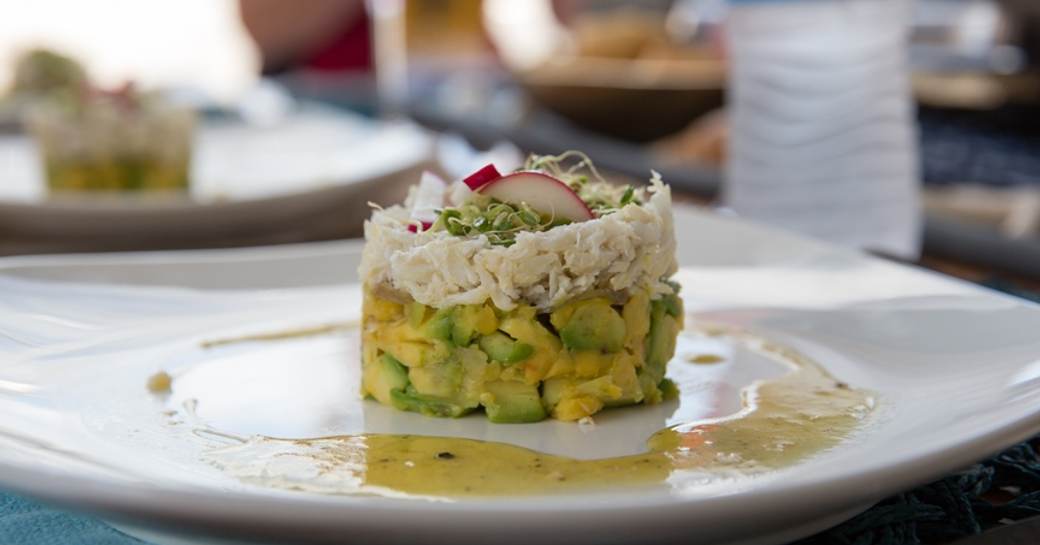 a dish at the Antigua Charter Yacht Show's Chef Culinary Contest