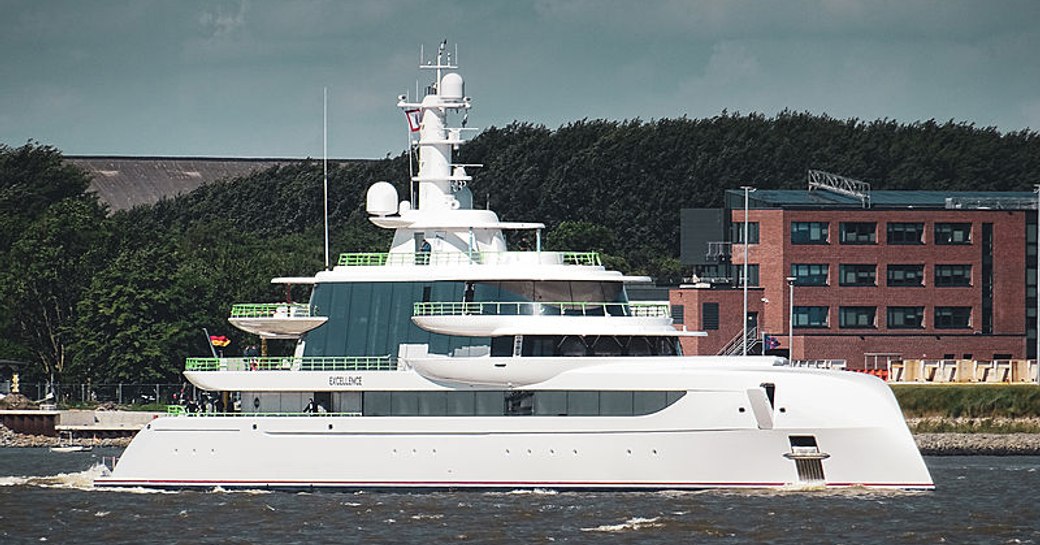 Motor yacht EXCELLENCE on sea trials in Germany