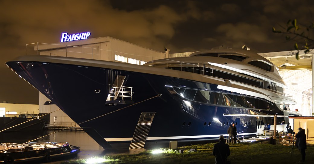 feadship luxury yacht podium