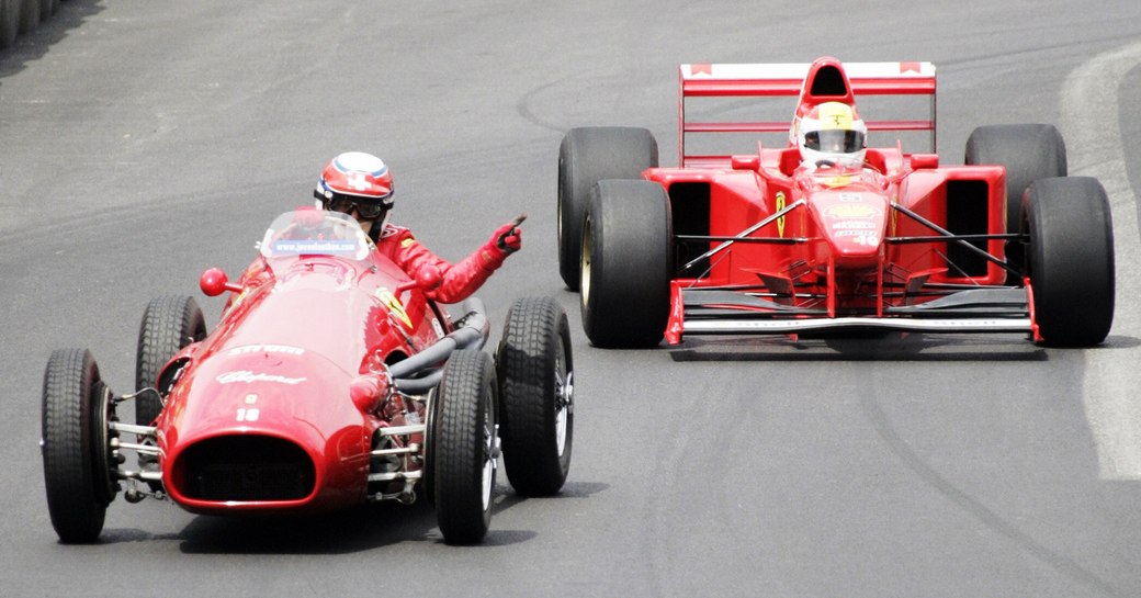 Vintage cars race at the Monaco Historic Grand Prix