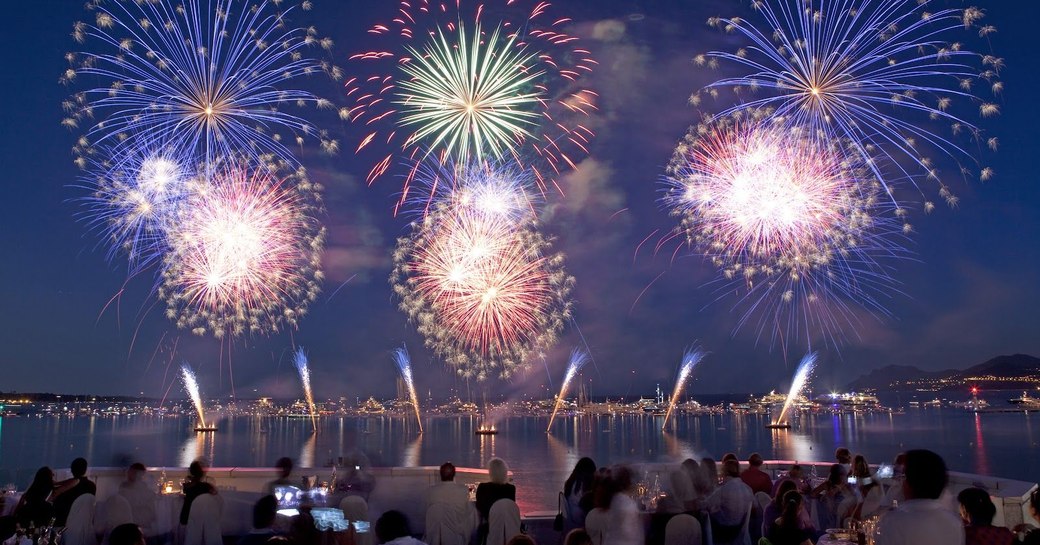 fireworks in Cannes