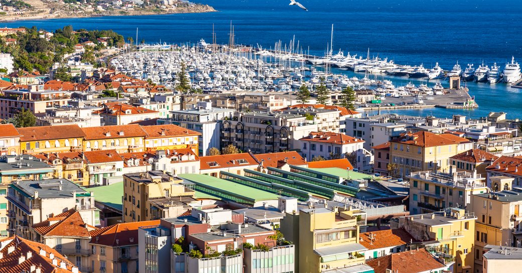 San Remo rooftops and Portosole Marina
