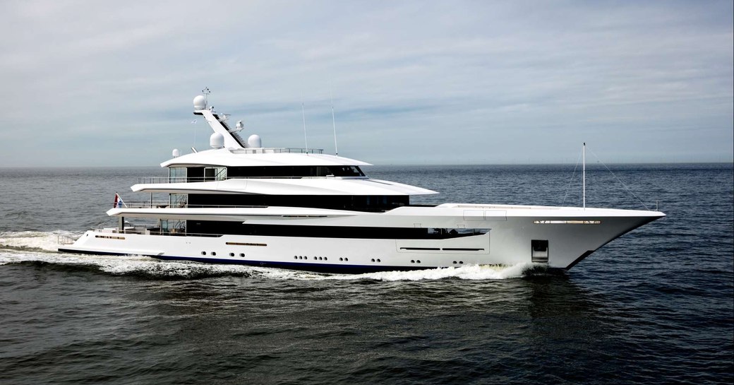 Feadship superyacht JOY underway