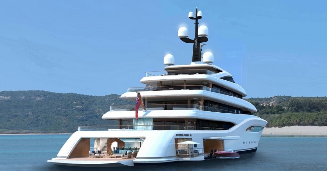 A graphic rendering of Feadship superyacht VERTIGO
