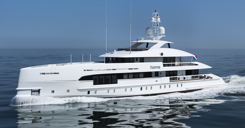 Charter yacht HOME underway